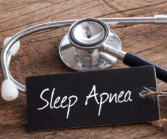Stethoscope,on,wood,with,sleep,apnea,words,as,medical,concept